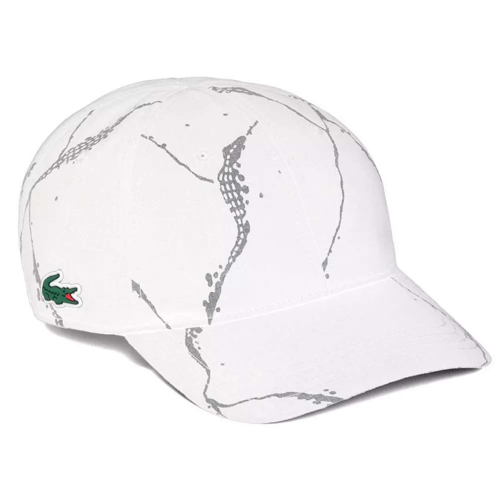 Casquette Lacoste Tennis R&eacute;fl&eacute;chissante Blanc