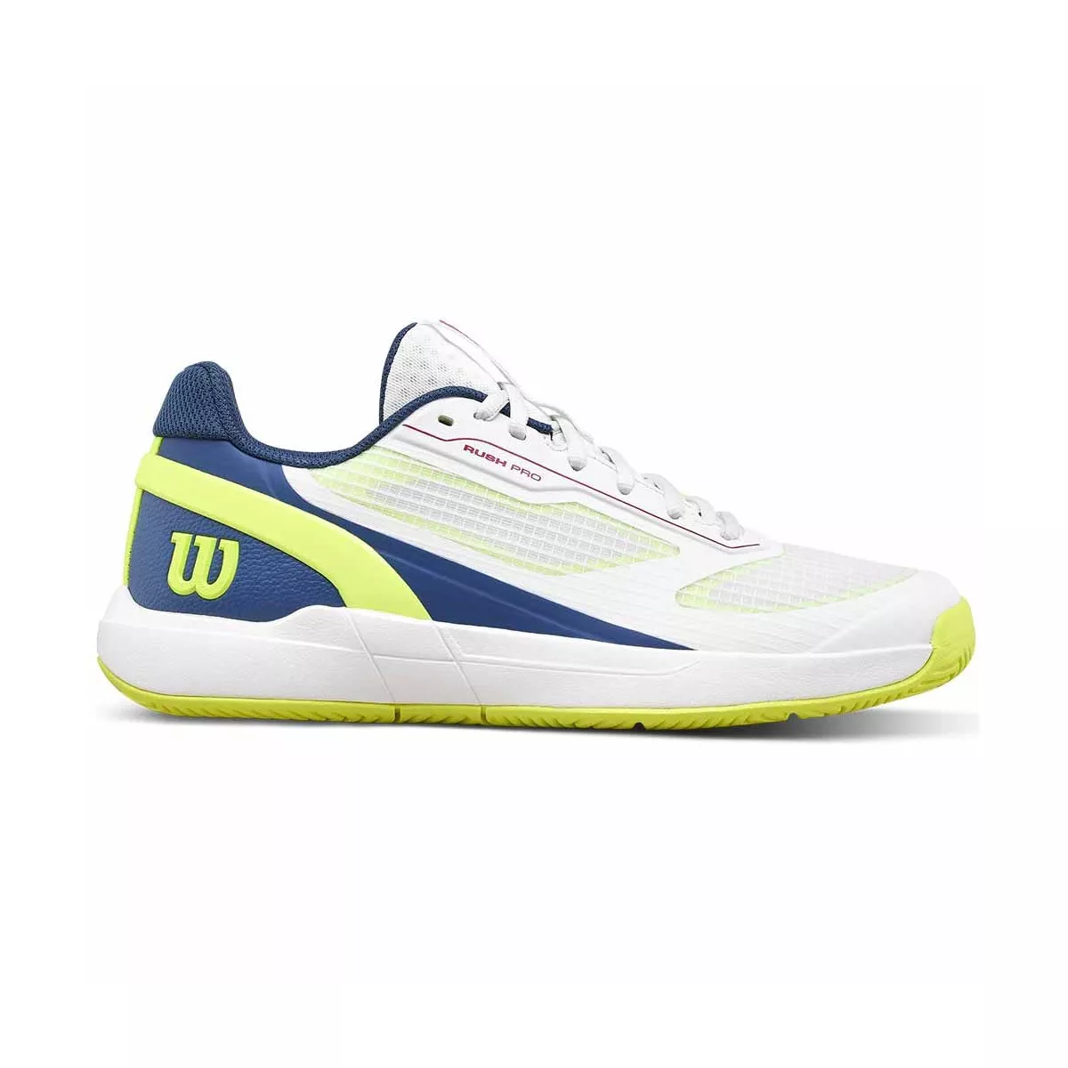 Chaussures Wilson Rush Pro 5 Junior Blanc / Bleu / Jaune