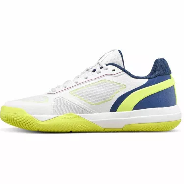 Chaussures Wilson Rush Pro 5 Junior Blanc / Bleu / Jaune