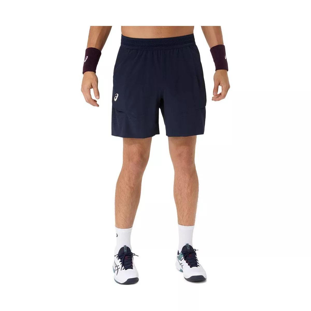 Short Asics Match Laser Cut Bleu marine