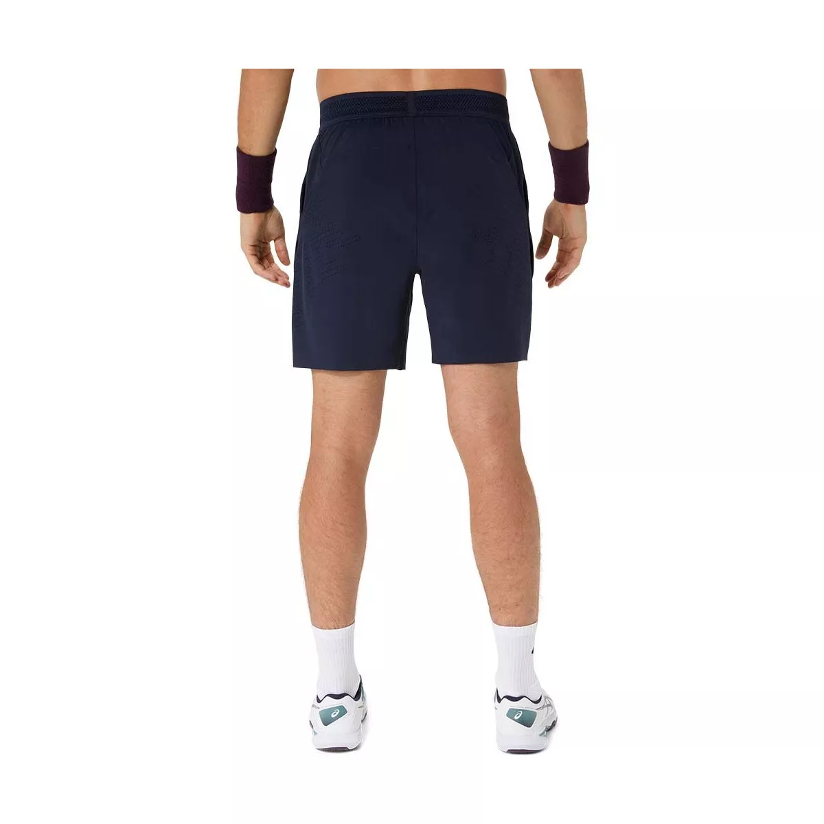 Short Asics Match Laser Cut Bleu marine