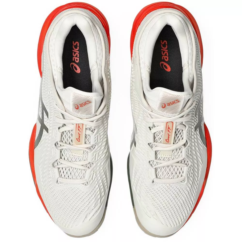 Chaussures Asics Gel Court FF 3 Blanc / Orange