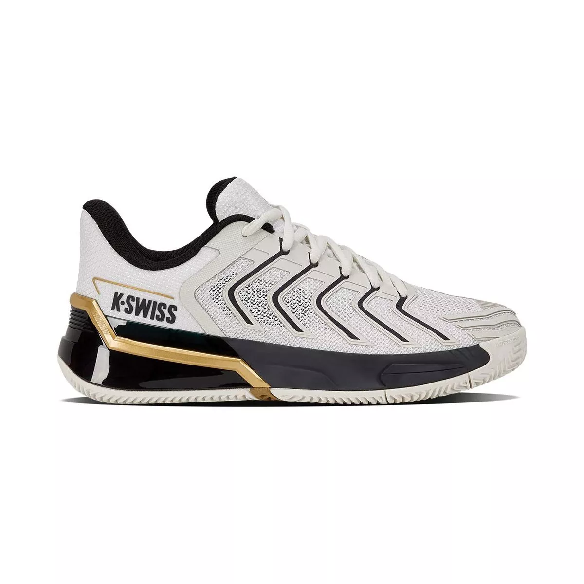 Chaussures K-Swiss Ultrashot 4 Terre battue Blanc / Noir / Or