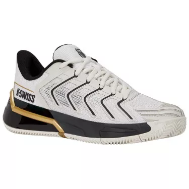 Chaussures K-Swiss Ultrashot 4 Terre battue Blanc / Noir / Or