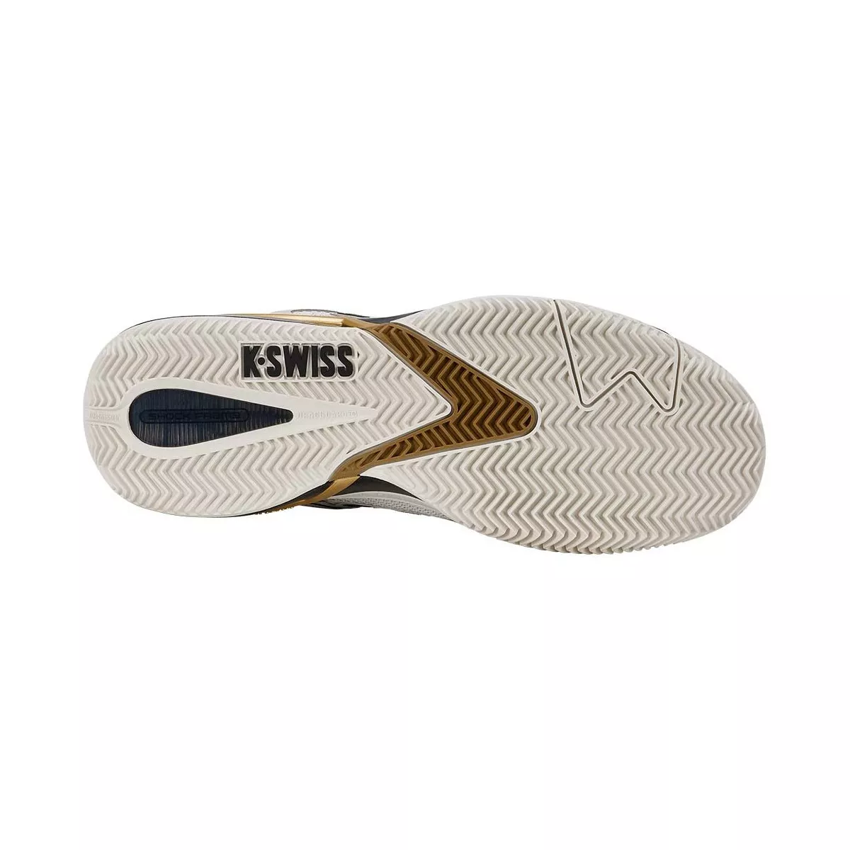 Chaussures K-Swiss Ultrashot 4 Terre battue Blanc / Noir / Or