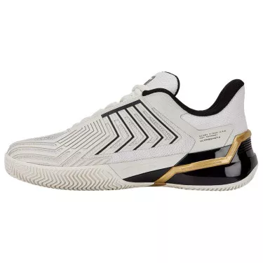 Chaussures K-Swiss Ultrashot 4 Terre battue Blanc / Noir / Or