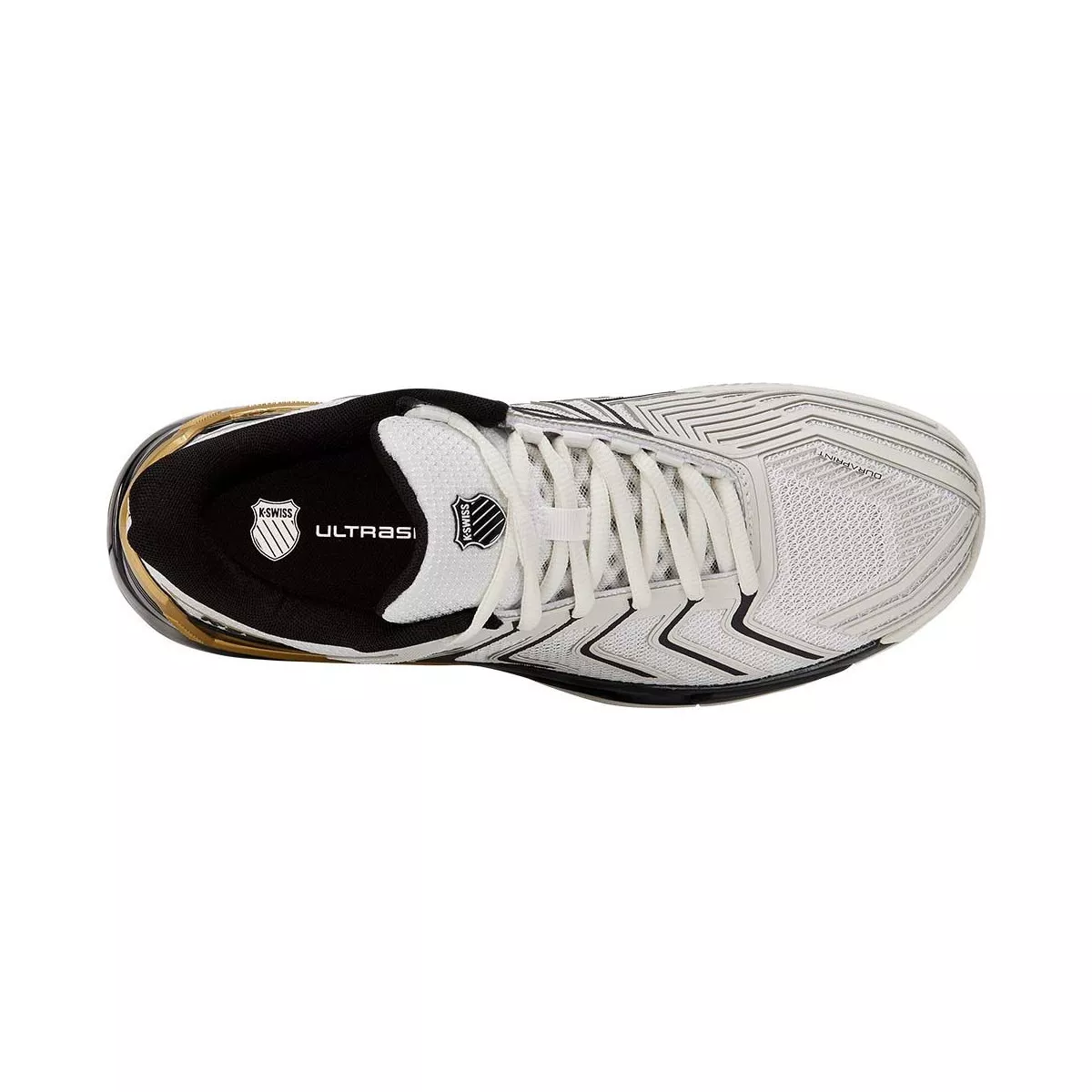 Chaussures K-Swiss Ultrashot 4 Terre battue Blanc / Noir / Or