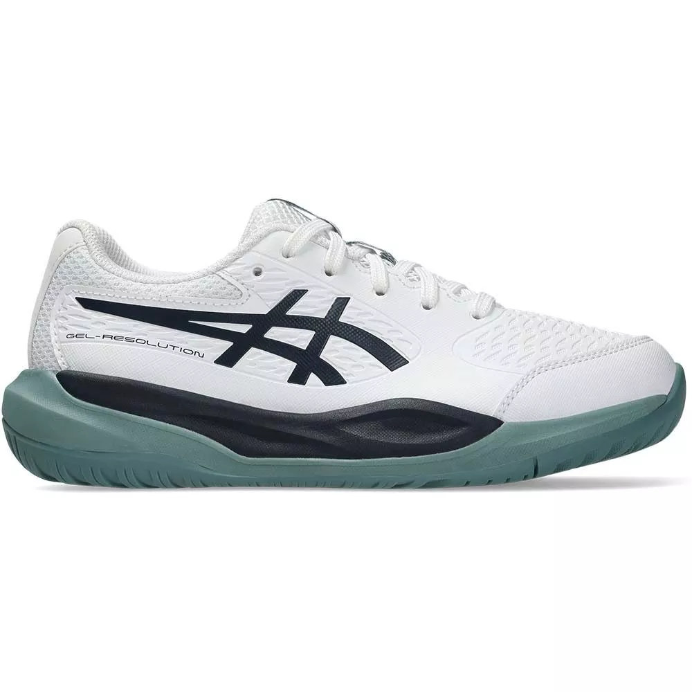 Chaussures Asics Gel Resolution X GS Junior Blanc / Bleu nuit