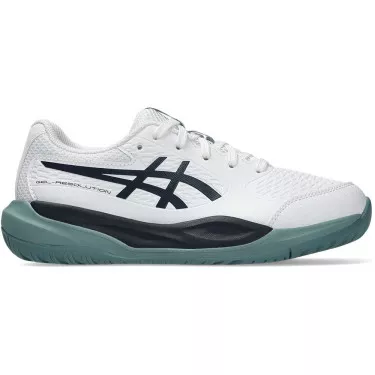 Chaussures Asics Gel Resolution X GS Junior Blanc / Bleu nuit