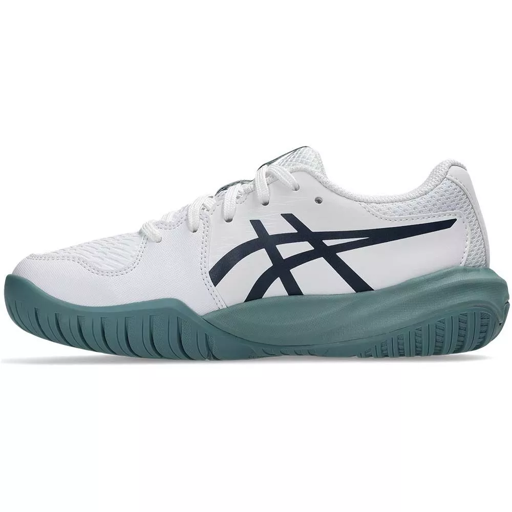 Chaussures Asics Gel Resolution X GS Junior Blanc / Bleu nuit