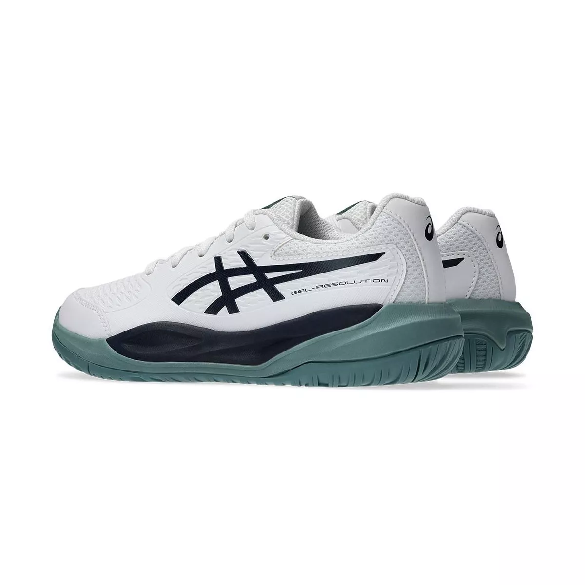 Chaussures Asics Gel Resolution X GS Junior Blanc / Bleu nuit