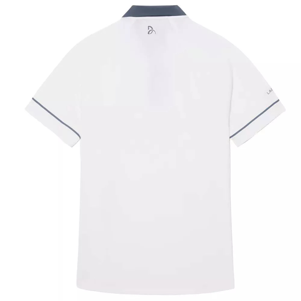 Polo Lacoste Tennis Novak Djokovic On Court Blanc / Gris
