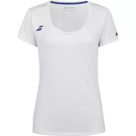 T-Shirt Babolat Play Cap Fille Blanc