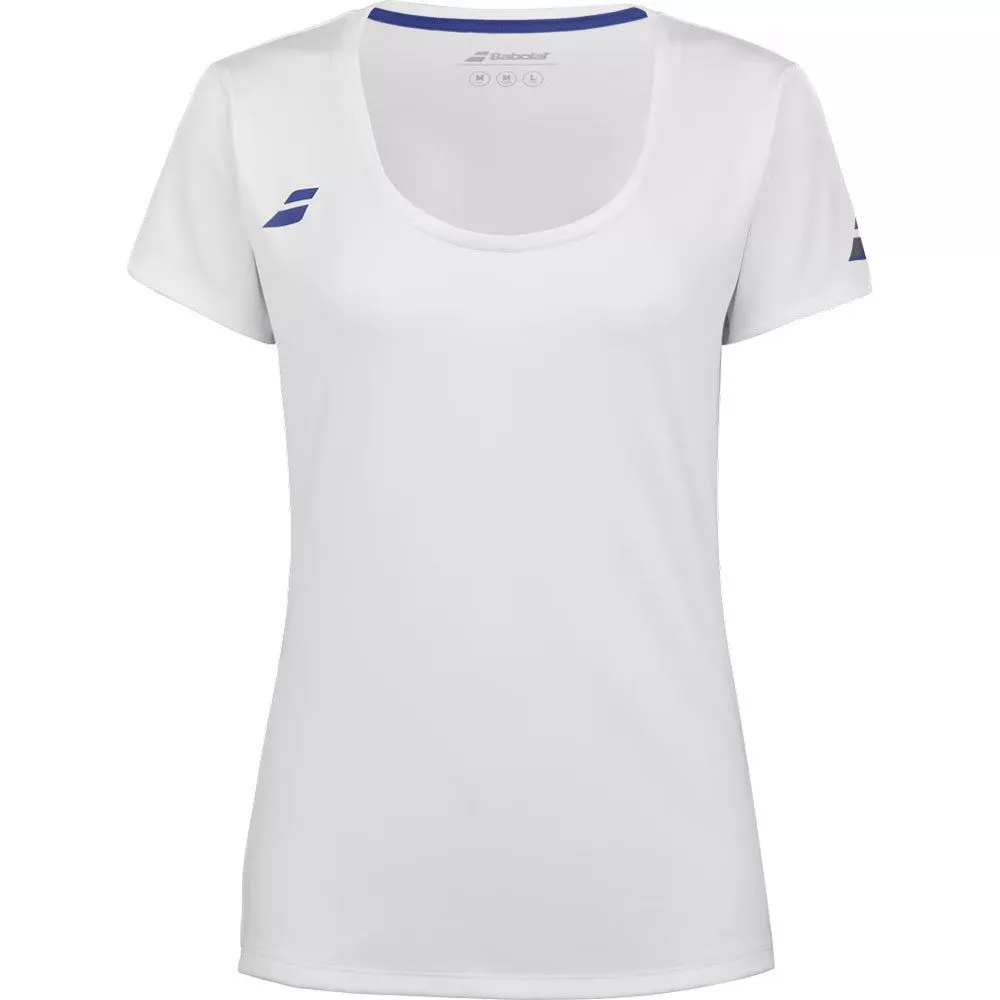 T-Shirt Babolat Play Cap Fille Blanc