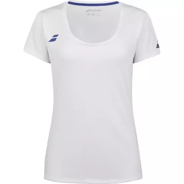T-Shirt Babolat Play Cap Fille Blanc