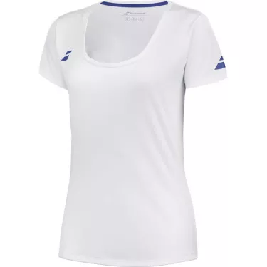 T-Shirt Babolat Play Cap Fille Blanc