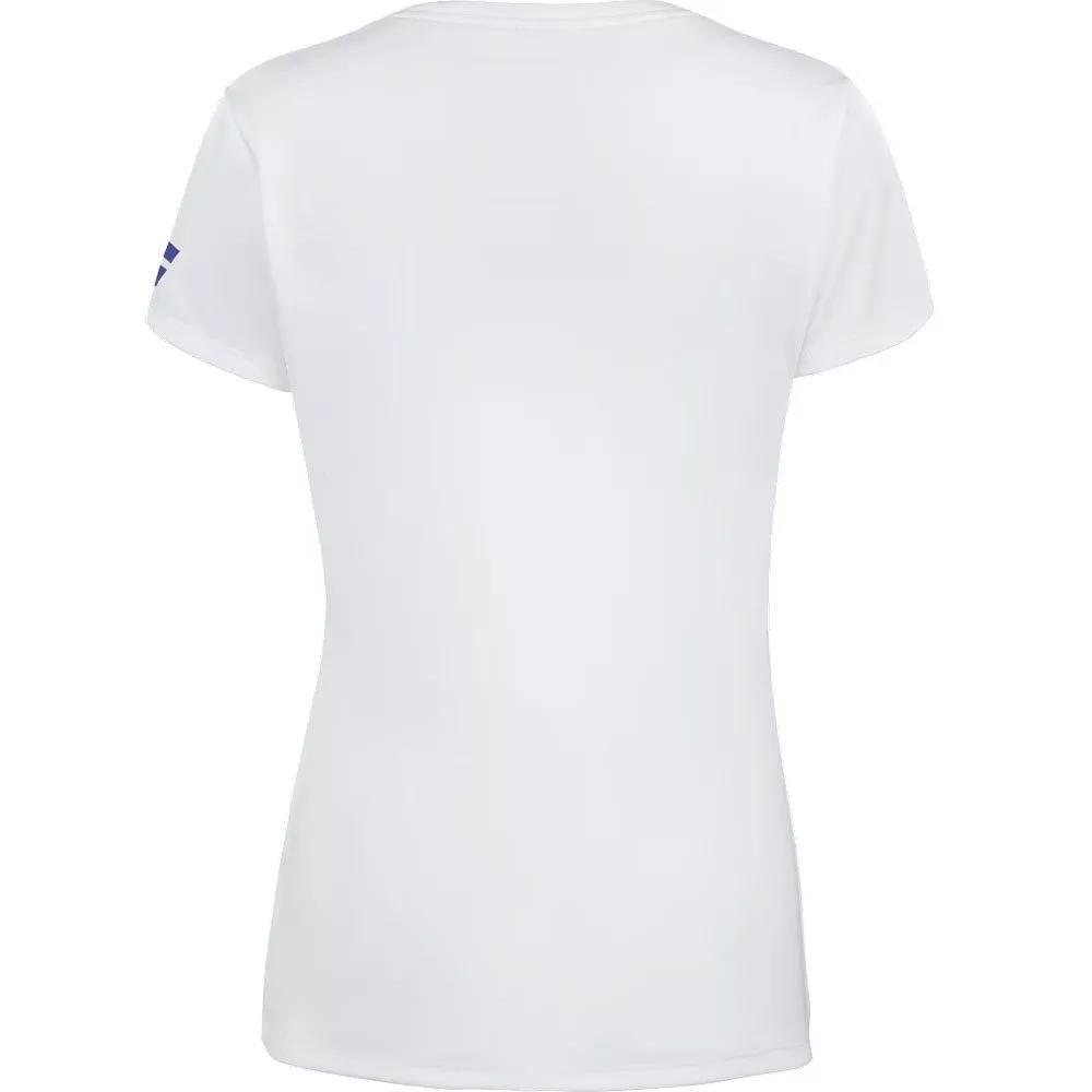 T-Shirt Babolat Play Cap Fille Blanc