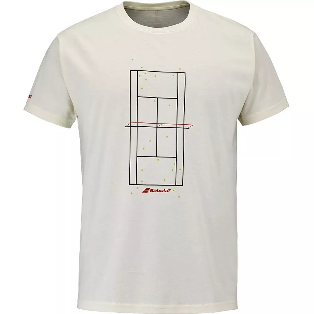 T-Shirt Babolat Exercise Message Cr&egrave;me