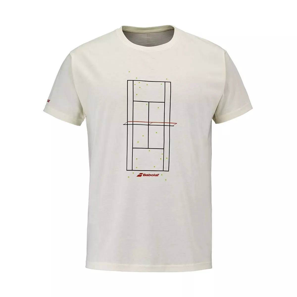 T-Shirt Babolat Exercise Message Cr&egrave;me