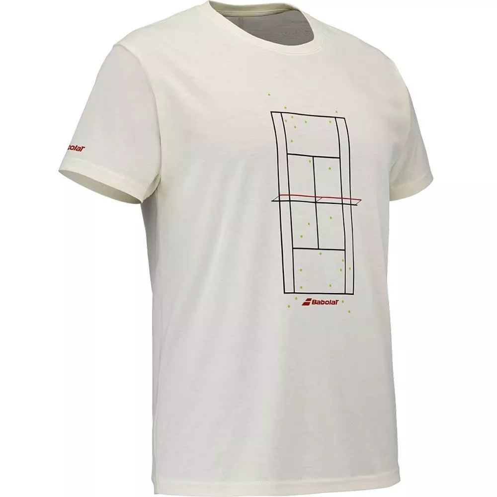T-Shirt Babolat Exercise Message Cr&egrave;me