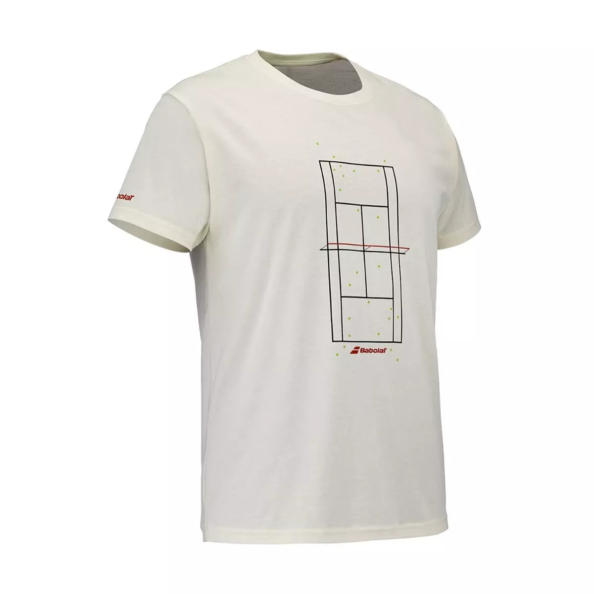 T-Shirt Babolat Exercise Message Cr&egrave;me