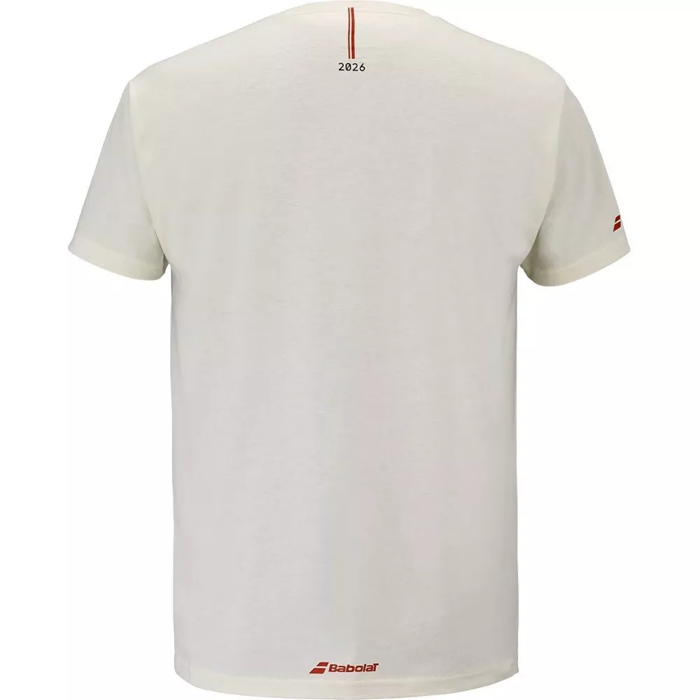 T-Shirt Babolat Exercise Message Cr&egrave;me
