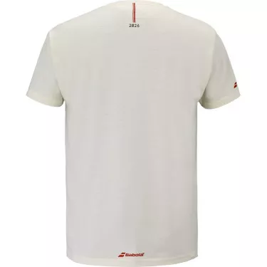 T-Shirt Babolat Exercise Message Cr&egrave;me
