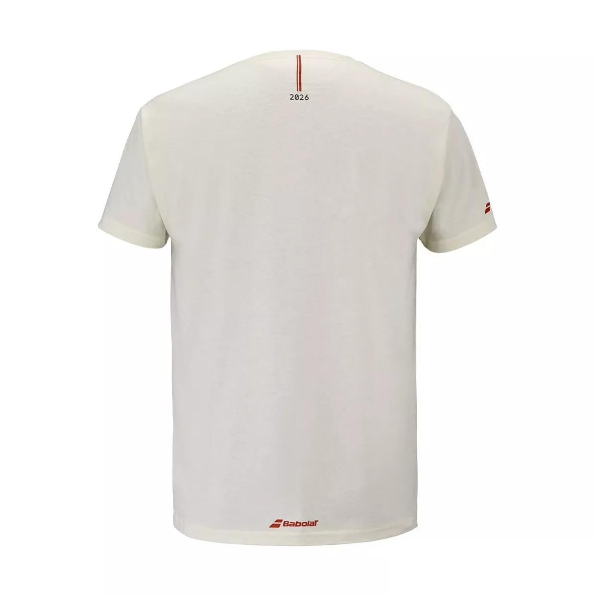 T-Shirt Babolat Exercise Message Cr&egrave;me