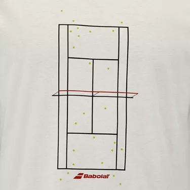 T-Shirt Babolat Exercise Message Cr&egrave;me