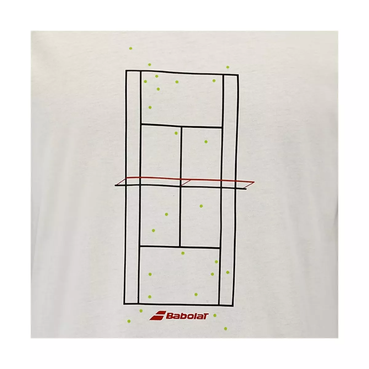 T-Shirt Babolat Exercise Message Cr&egrave;me