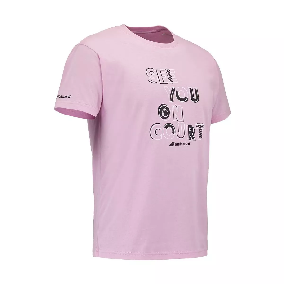 T-Shirt Babolat Exercise Message Rose