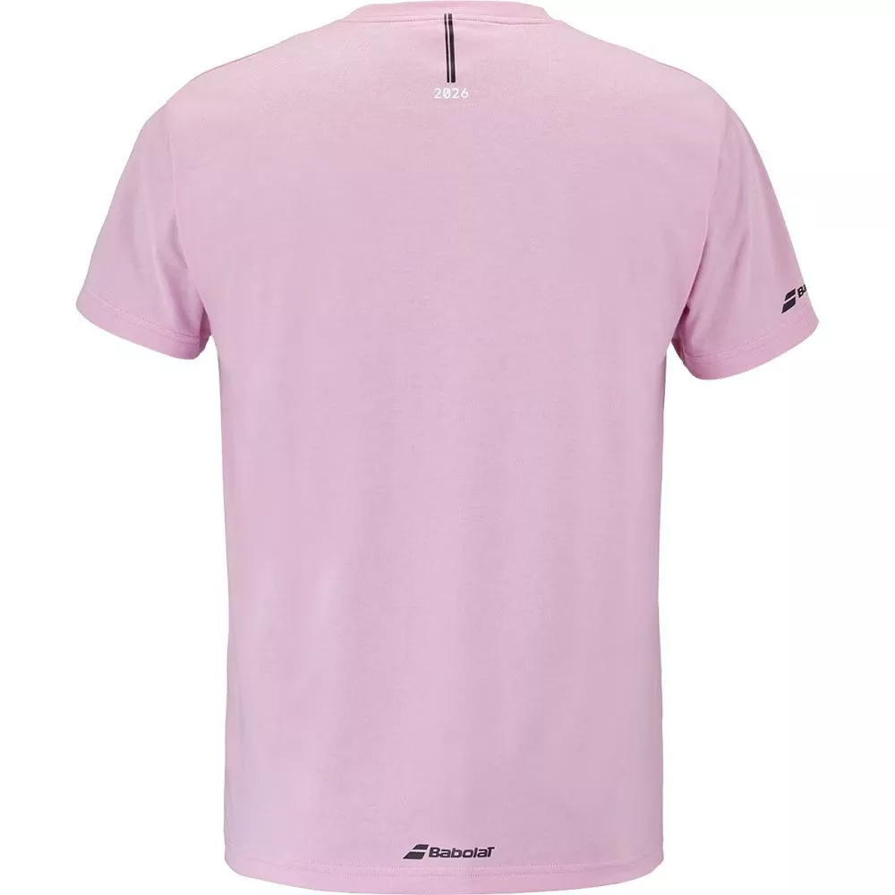 T-Shirt Babolat Exercise Message Rose