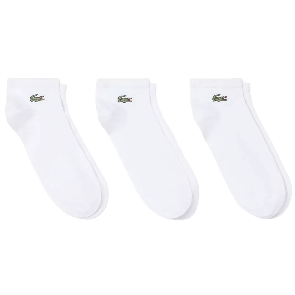 Chaussettes Lacoste Sport Short Blanc (3 paires)