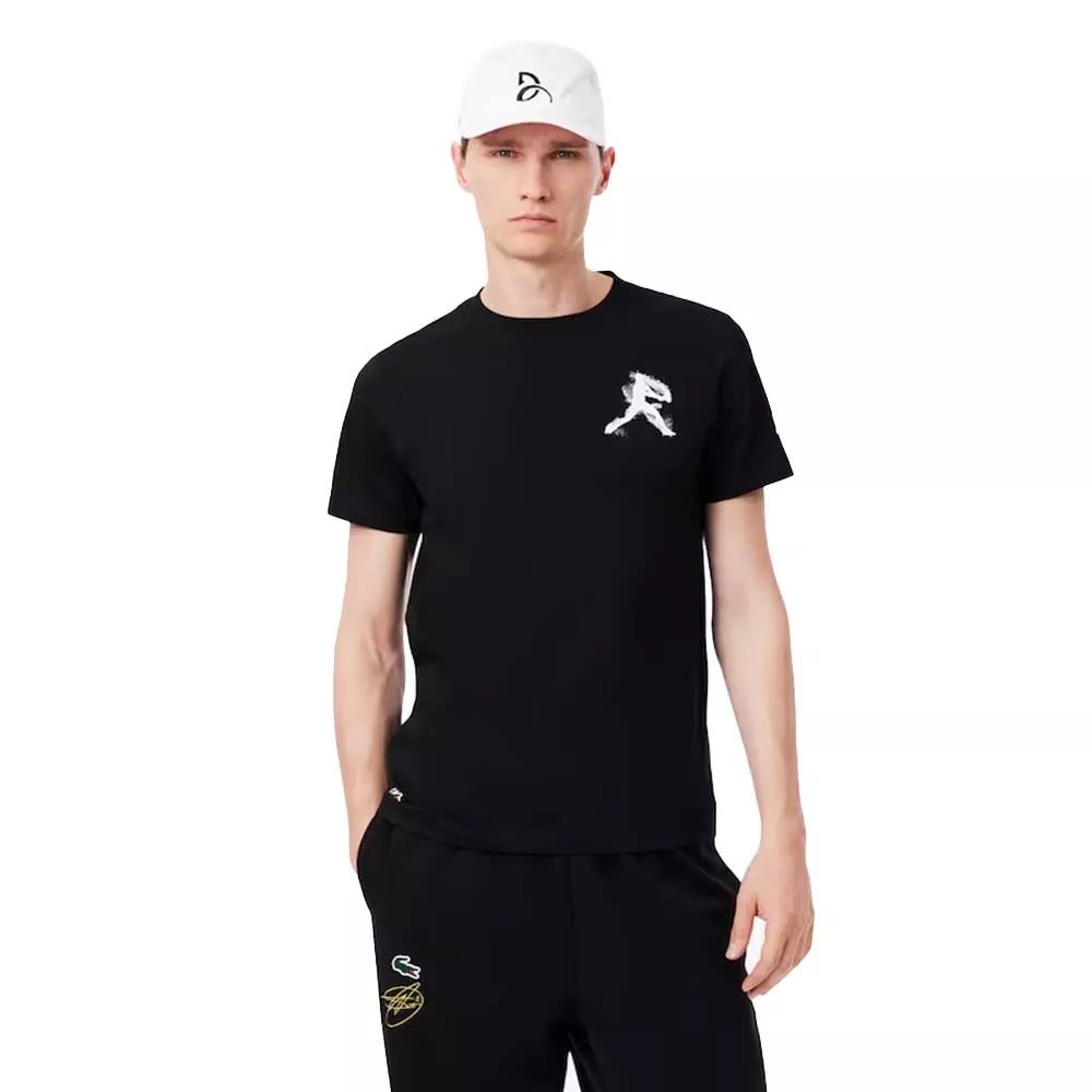 Pack T-Shirt + Casquette Lacoste Tennis x Novak Djokovic Noir