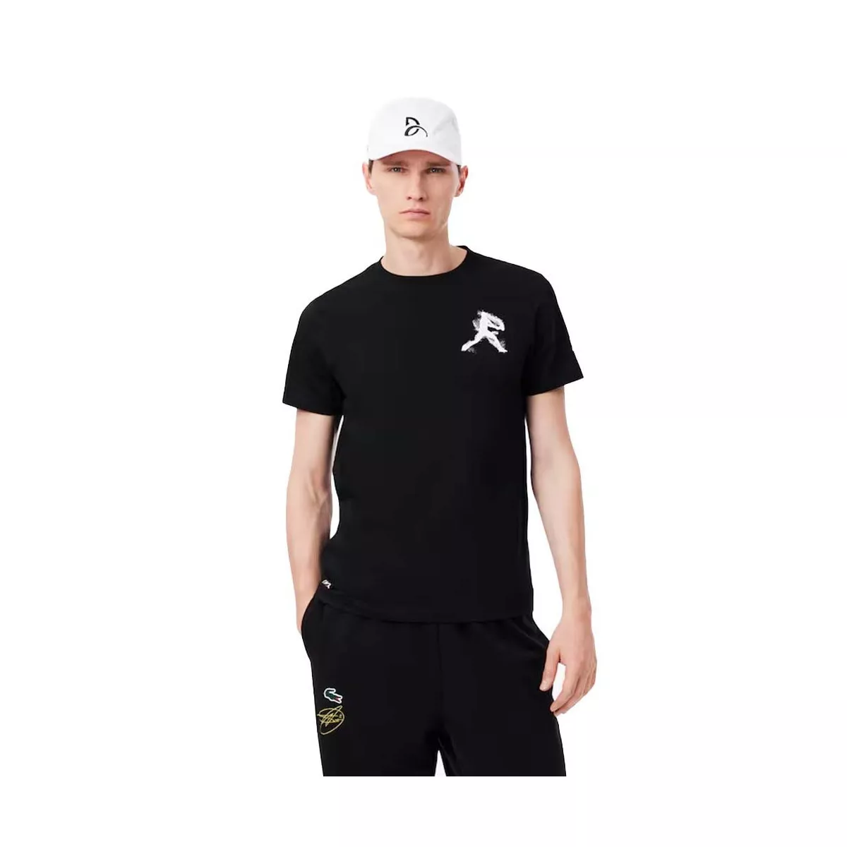 Pack T-Shirt + Casquette Lacoste Tennis x Novak Djokovic Noir