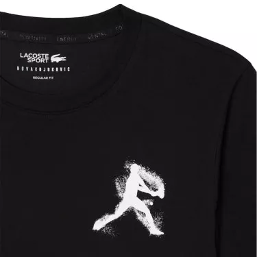 Pack T-Shirt + Casquette Lacoste Tennis x Novak Djokovic Noir