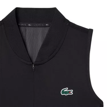 Polo Lacoste Tennis Femme Sans Manche Noir