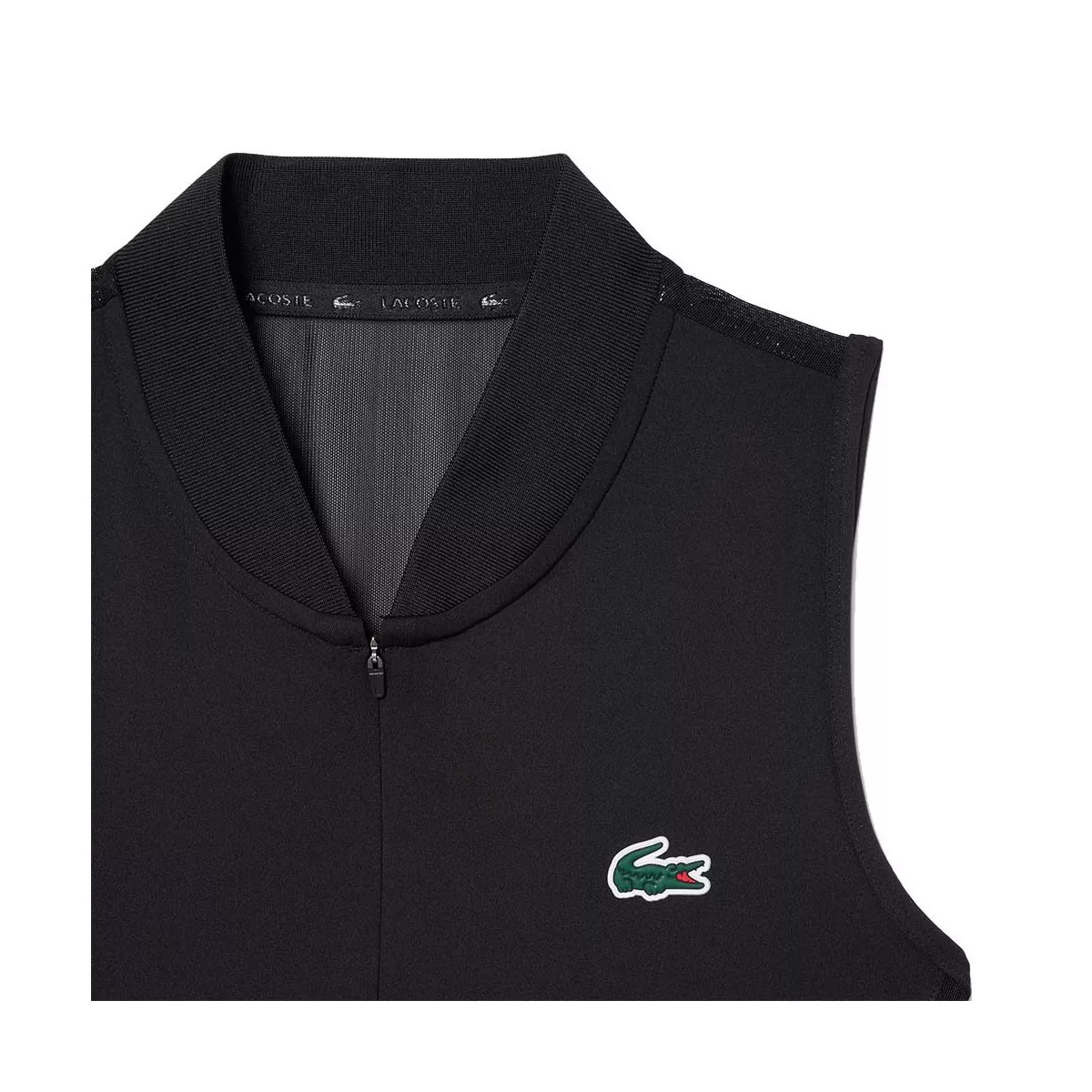 Polo Lacoste Tennis Femme Sans Manche Noir