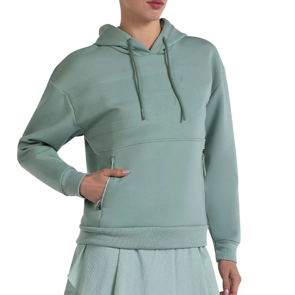 Sweat &agrave; capuche Bullpadel Femme Eolia Vert