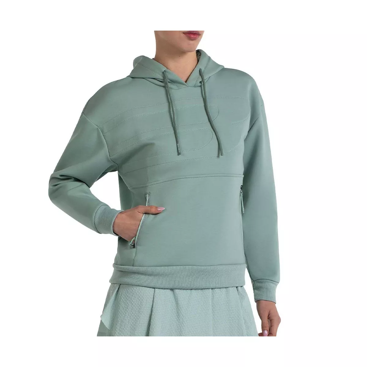 Sweat &agrave; capuche Bullpadel Femme Eolia Vert