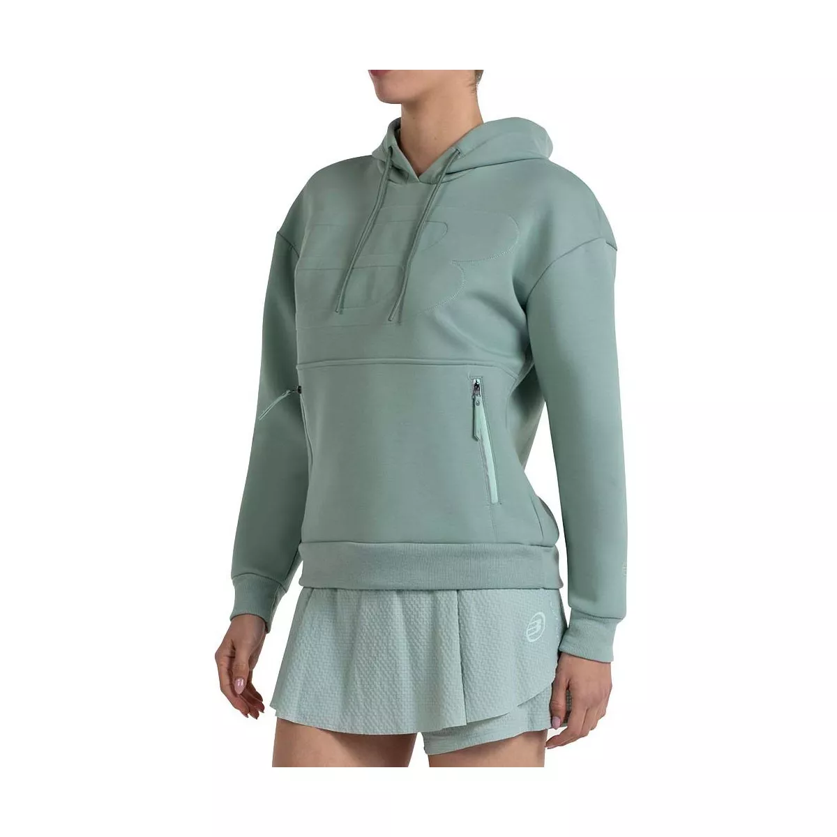 Sweat &agrave; capuche Bullpadel Femme Eolia Vert