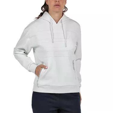 Sweat &agrave; capuche Bullpadel Femme Eolia Blanc