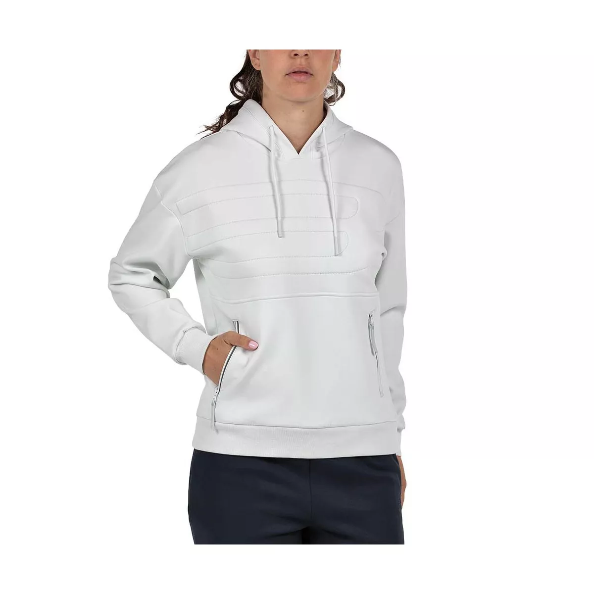 Sweat &agrave; capuche Bullpadel Femme Eolia Blanc