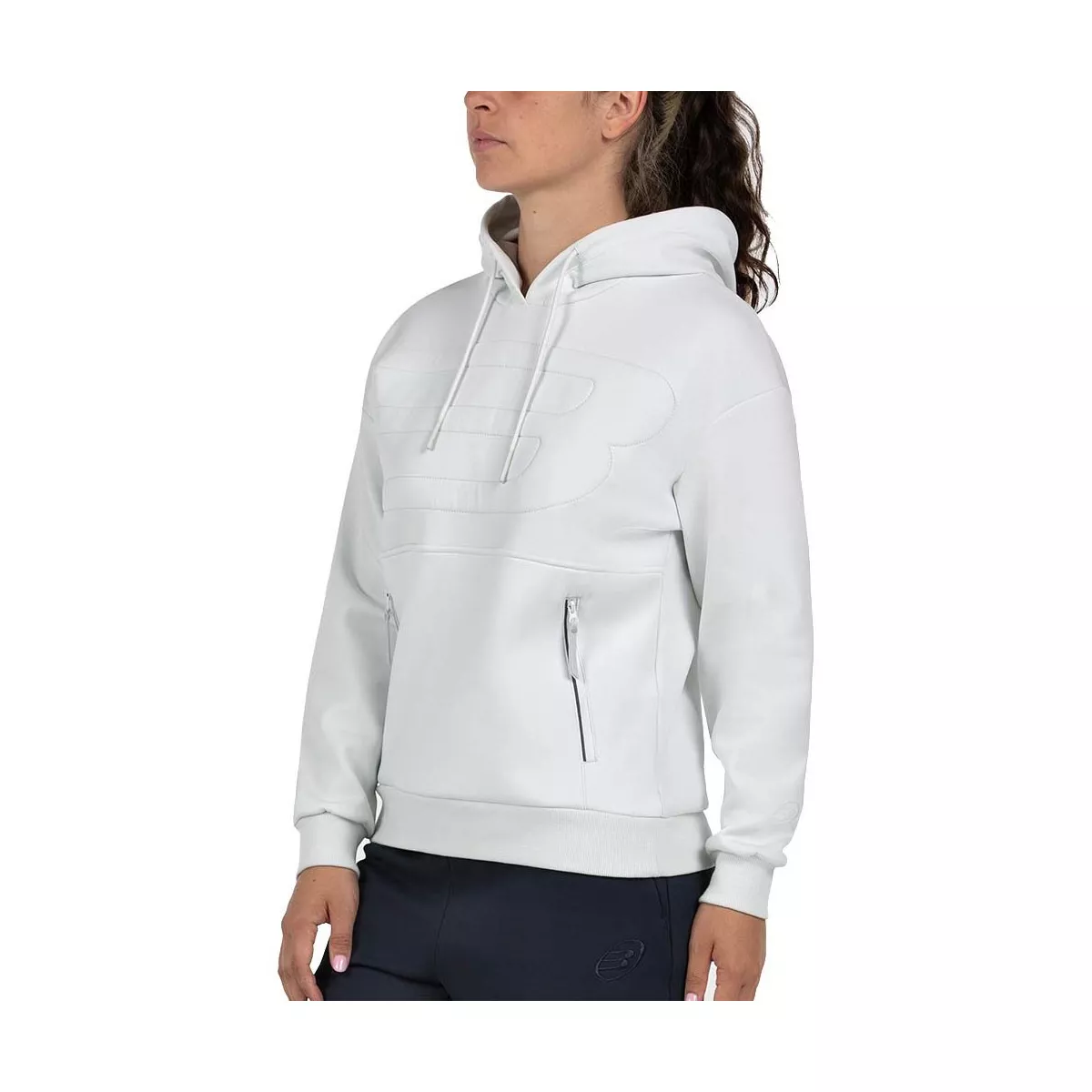 Sweat &agrave; capuche Bullpadel Femme Eolia Blanc