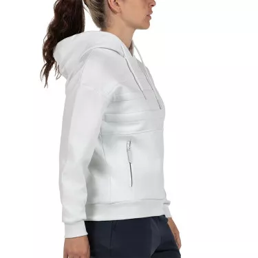 Sweat &agrave; capuche Bullpadel Femme Eolia Blanc