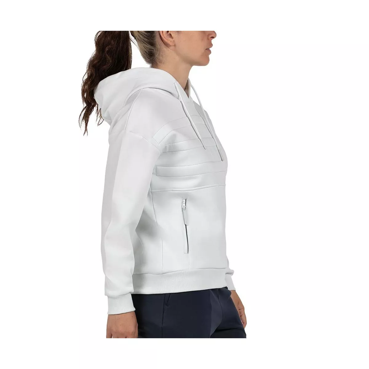 Sweat &agrave; capuche Bullpadel Femme Eolia Blanc