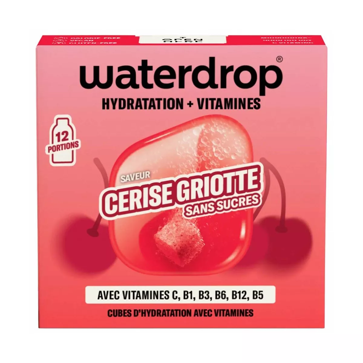 Microdrink Waterdrop Cerise Griotte x12