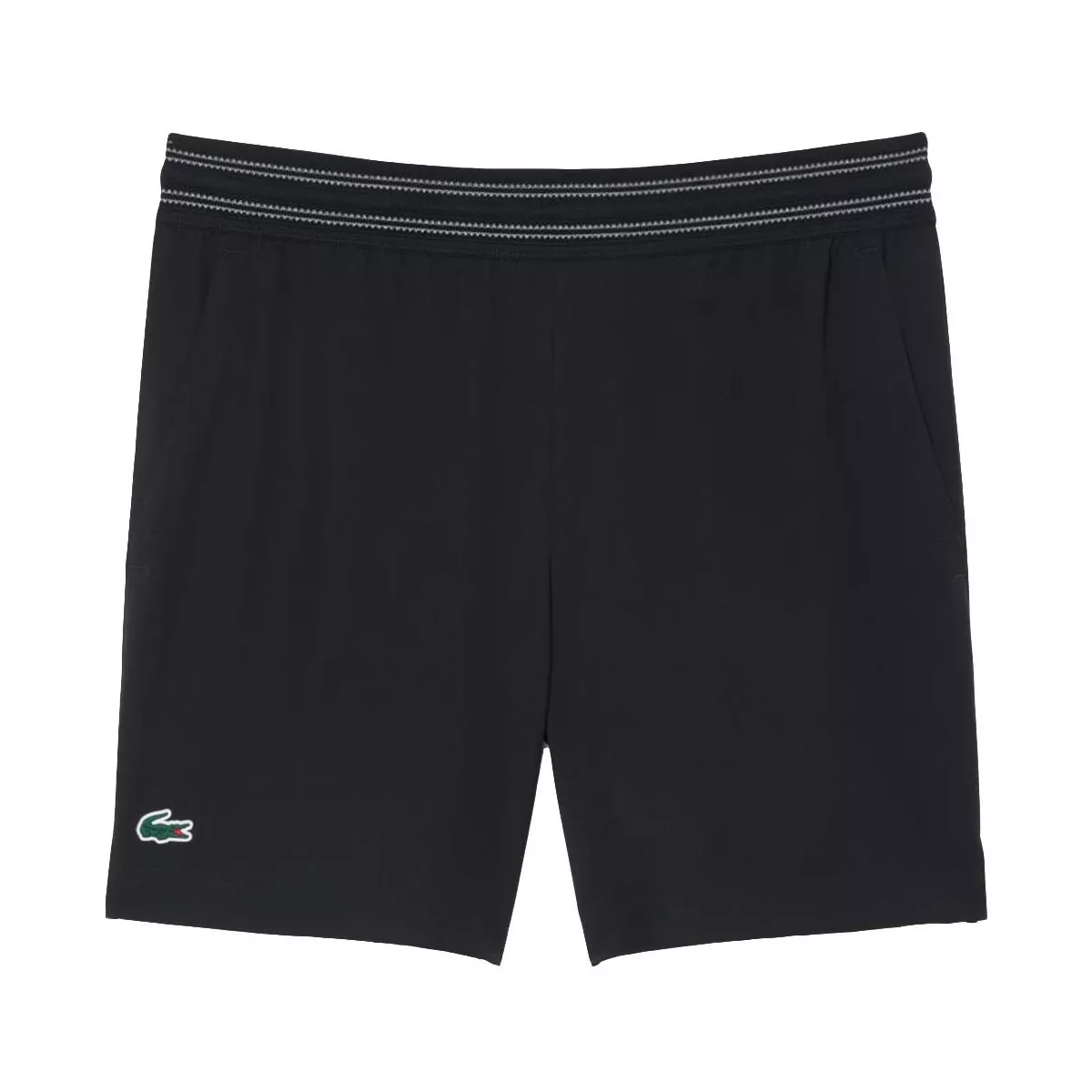 Short Lacoste Tennis Ultra Dry R&eacute;fl&eacute;chissant Noir