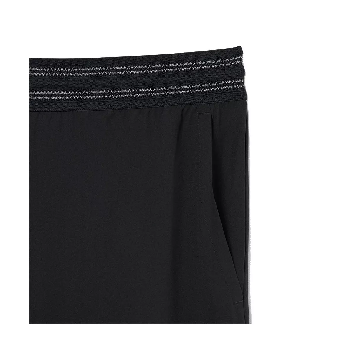 Short Lacoste Tennis Ultra Dry R&eacute;fl&eacute;chissant Noir