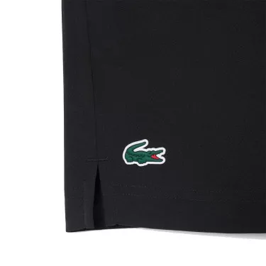 Short Lacoste Tennis Ultra Dry R&eacute;fl&eacute;chissant Noir